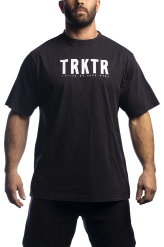 Camiseta The Traktor Oversize Negra Hombre