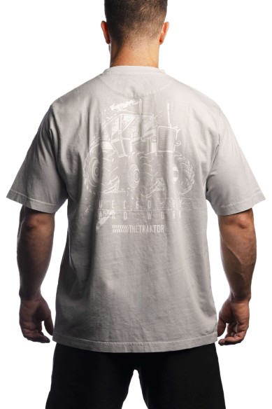 Camiseta The Traktor Oversize Gris Hombre