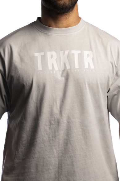 Camiseta The Traktor Oversize Gris Hombre