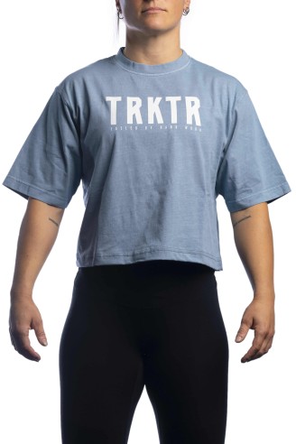 Camiseta The Traktor Oversize Azul Mujer