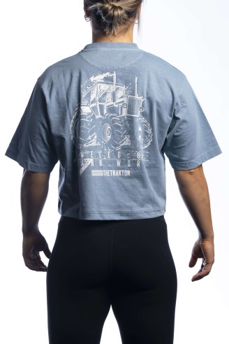 Camiseta The Traktor Oversize Azul Mujer