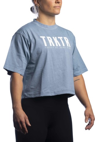 Camiseta The Traktor Oversize Azul Mujer