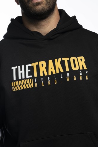 Hoodie The Traktor Negro Hombre